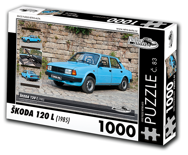 Puzzle č. 83 - ŠKODA 120 L (1985) 1000 dílků
