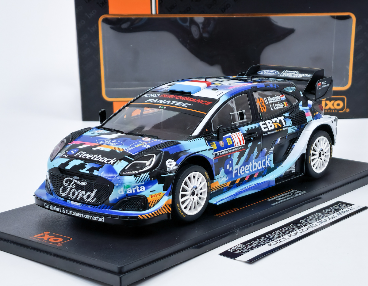 FORD PUMA Rally1 #13 G.Munster/L.Louka Central European Rallye 2023 IXO 1:18
