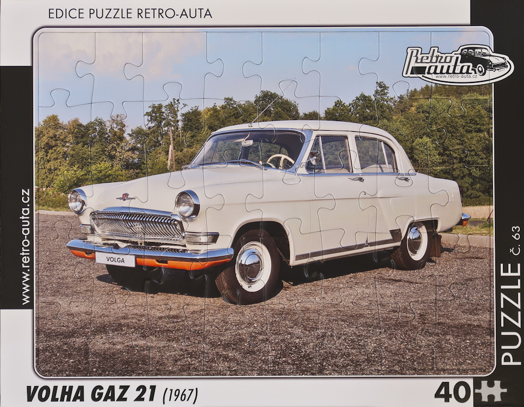 Puzzle č. 63 - VOLHA GAZ 21 (1967) 40 dílků
