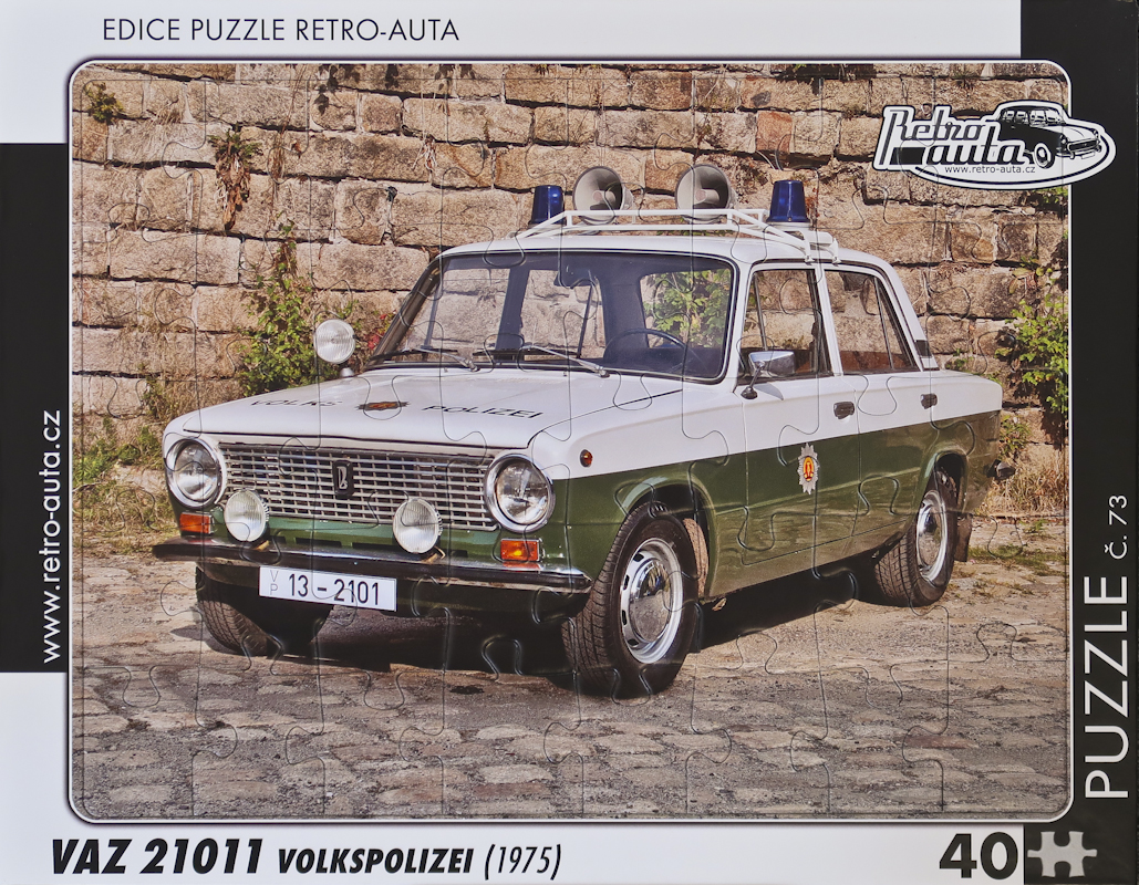 Puzzle č. 73 - VAZ 21011 Volkspolizei (1975) 40 dílků
