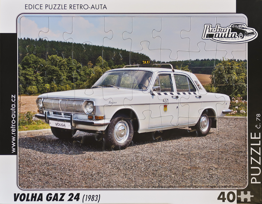 Puzzle č. 78 - VOLHA GAZ 24 (1983) 40 dílků