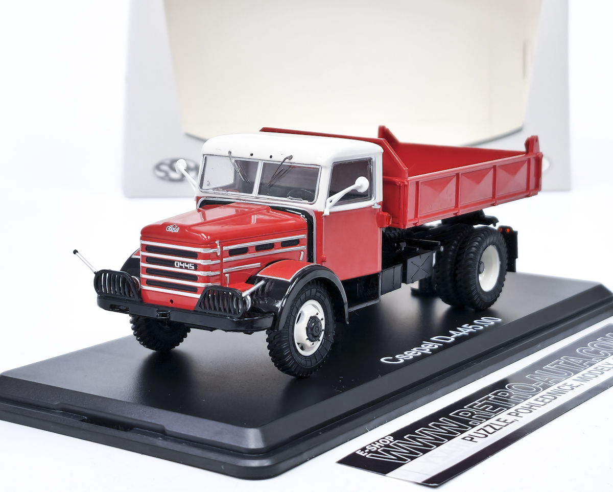 Csepel D-445 HQ červená/bílá SSM 1:43 