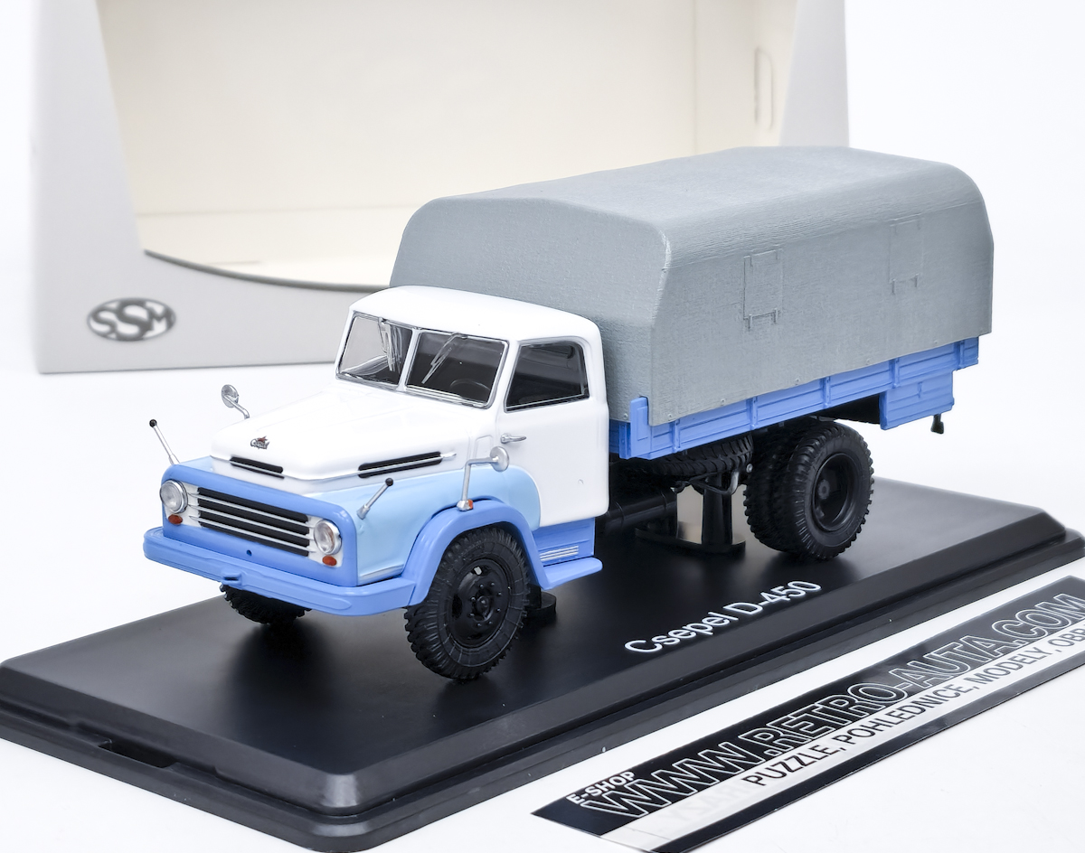 Csepel D-450 HQ modrá/bílá SSM 1:43 