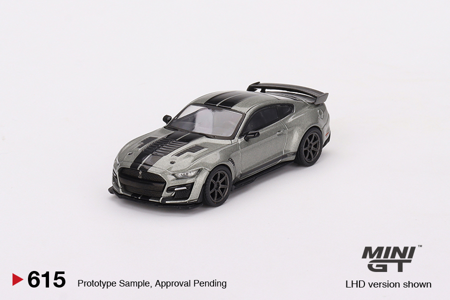 Ford Mustang Shelby GT500 SE Widebody Pepper 2021 šedá metalíza - Mini GT 1:64