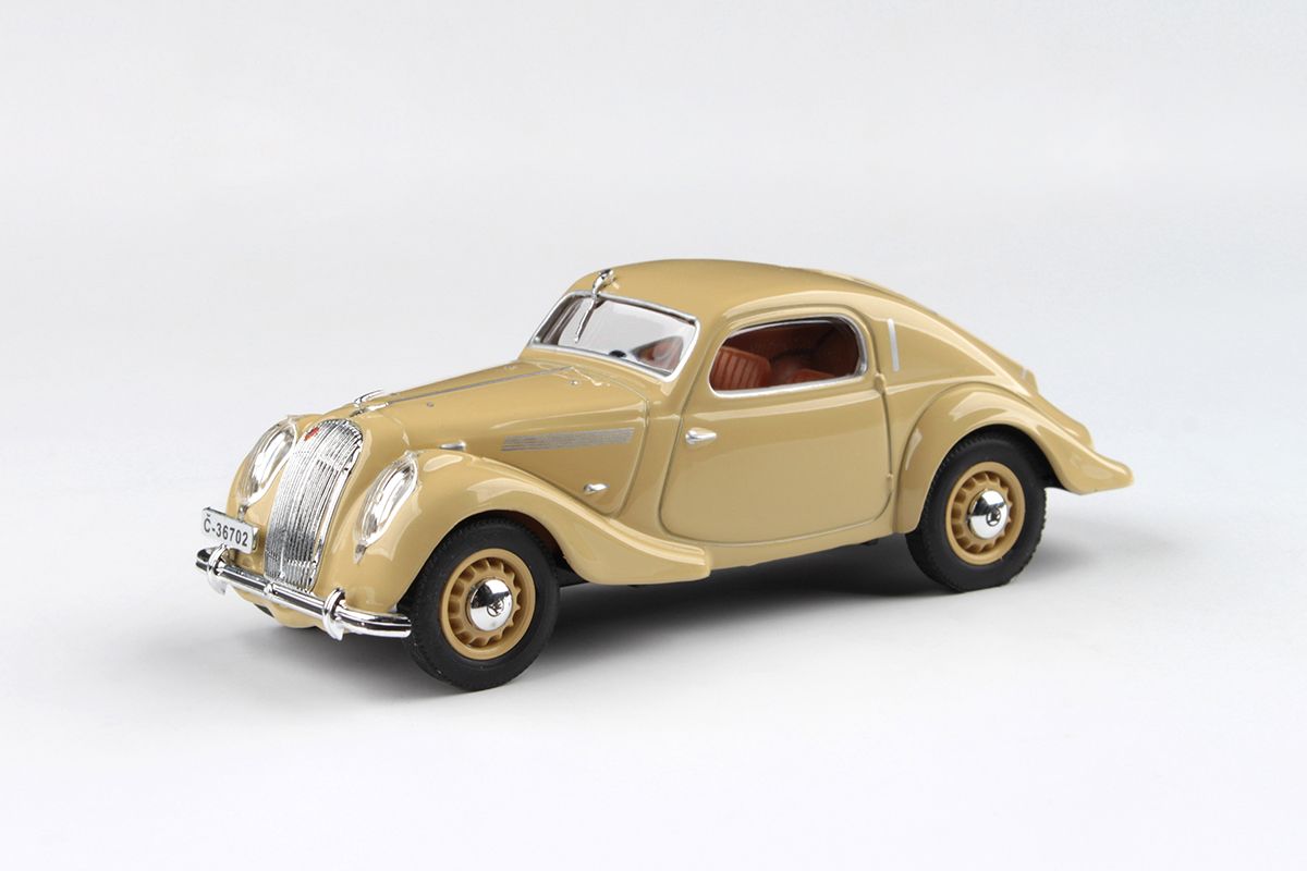 Škoda Popular Sport Monte Carlo (1937) - Béžová Světlá ABREX 1:43