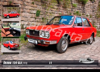 Pohlednice č. 11 - ŠKODA 120 GLS (1978)  