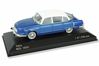 Tatra 603 (1970) 1:43 - Modrá/Bílá
