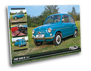 Obraz č. 49 - FIAT 600 D (1964) 100 x 70 cm