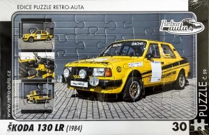 Puzzle č. 59 - ŠKODA 130 LR (1984) 30 dílků