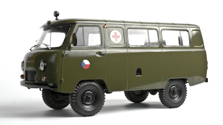 UAZ 452A Ambulance ČSLA (3962) 1:18 - Zelená vojenská 
