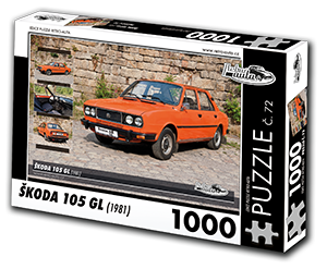 Puzzle č. 72 - ŠKODA 105 GL (1981) 1000 dílků