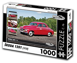 Puzzle č. 76 - ŠKODA 1201 (1958) 1000 dílků