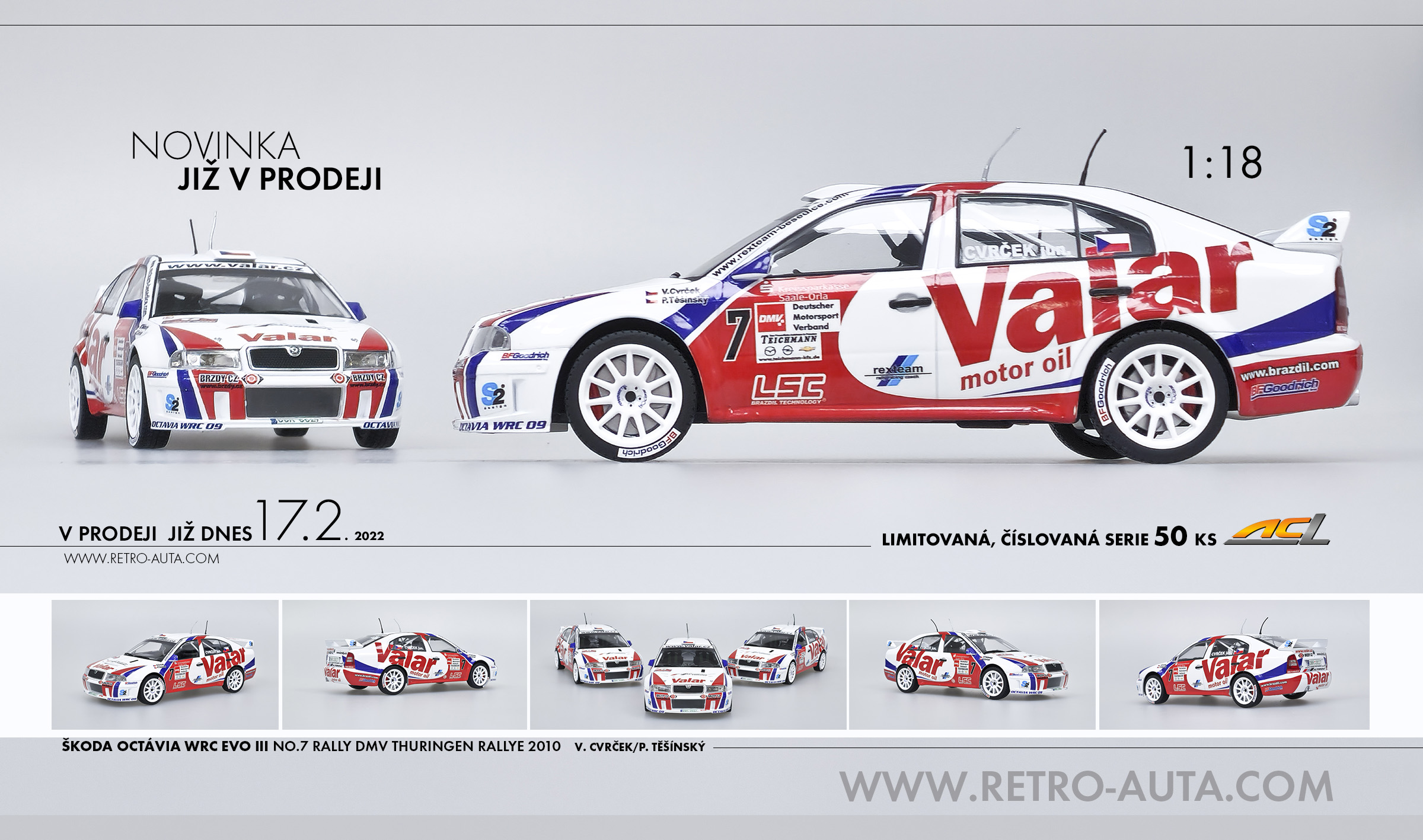 1/18 Volant WRC V03 Tuning, rallye, racing