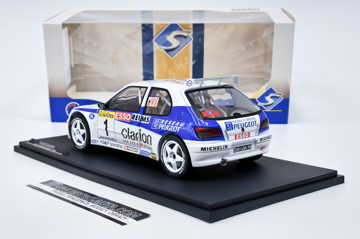 Peugeot 306 Maxi n° 1 2ème Rallye Monte Carlo 1996 1/18 Solido S1808305