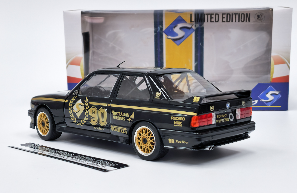 KOVOVÉ a RESIN MODELY, BMW E30 M3 (1990) 90th Anniversary Limited Edition  2022 SOLIDO 1:18