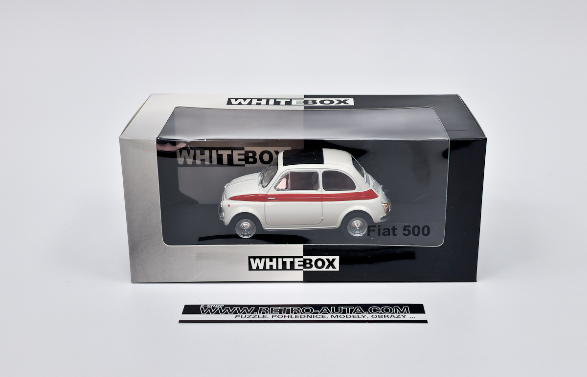DS Automodelle Modellbauvertrieb  White Box 1:24 Fiat 500 - white