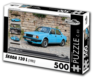 Puzzle č. 83 - ŠKODA 120 L (1985) 500 dílků