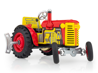 Traktor ZETOR červený – plastové disky kol