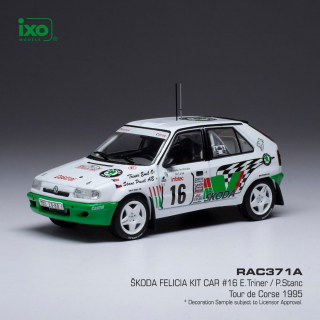 Skoda Felicia Kit Car, No.16 Rallye Tour de Corse 1995 (E.Triner/P.Stanc) 1:43