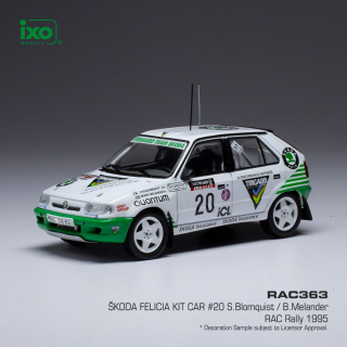 Škoda Felicia Kit Car no.20 S.Blomqvist/B.Melander RAC rallye 1995  - IXO 1:43
