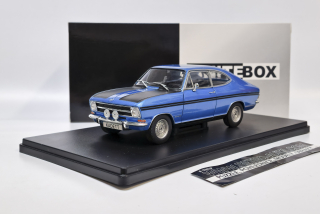 Opel Kadett B Rallye - Modrá/Černá - WhiteBox 1:24