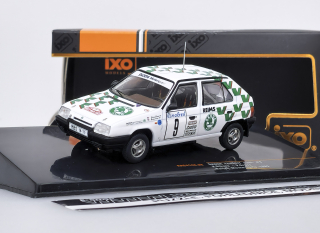 Škoda Favorit,  No.9, Rally Monte Carlo , P.Sibera/P.Gross, 1993 IXO 1:43