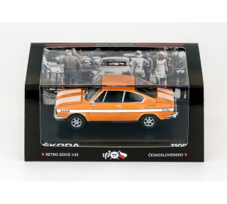 Škoda 110 R (1979) Rally team AZNP - Oranžová 1:43