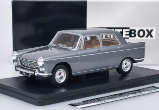 Peugeot 404 (1960) Šedá Metalíza Whitebox 1:24