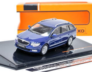 Škoda Superb II 3T (2008) Modrá Metalíza IXO 1:43