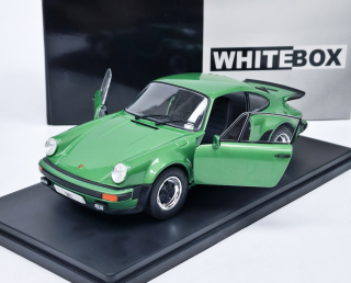 Porsche 911 Turbo (930) Zelená Metalíza Whitebox 1:24