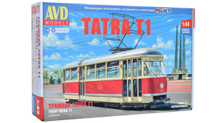 Tatra T1 tramvaj - Model KIT - AVD 1:43
