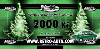 VÁNOČNÍ DÁRKOVÝ POUKAZ V HODNOTĚ 2.000,-