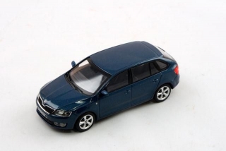 Škoda Rapid Spaceback (2013) - Modrá Lava Metalíza ABREX 1:43