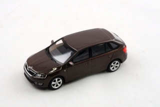 Škoda Rapid Spaceback (2013) - Hnědá Topaz Metalíza ABREX 1:43