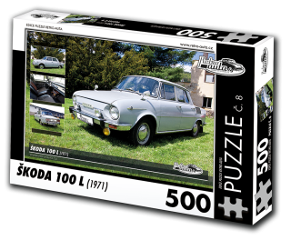 Puzzle č. 08 - ŠKODA 100 L (1971) 500 dílků