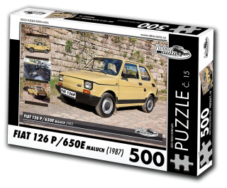 Puzzle č. 15 - FIAT 126 P/650E maluch (1987) 500 dílků