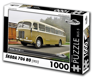 Puzzle BUS 05 - ŠKODA 706 RO (1951) 1000 dílků