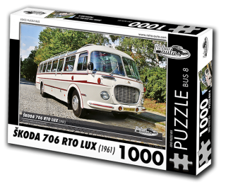 Puzzle BUS 08 - ŠKODA 706 RTO LUX (1961) 1000 dílků