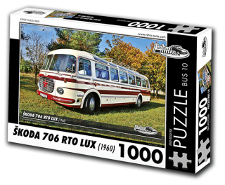 Puzzle BUS 10 - ŠKODA 706 RTO LUX (1960) 1000 dílků
