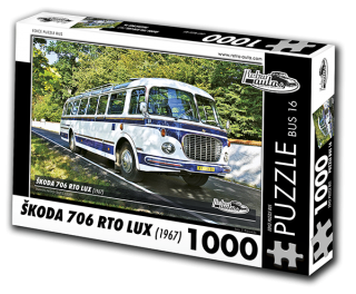 Puzzle BUS 16 - ŠKODA 706 RTO LUX (1967) 1000 dílků