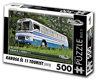 Puzzle BUS 03 - KAROSA ŠL 11 TOURIST (1973) 500 dílků
