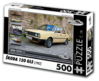 Puzzle č. 18 - ŠKODA 120 GLS (1982) 500 dílků