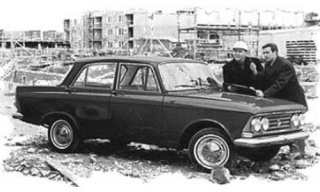 Moskvič 408 IE (1966) - Modrá 1:18
