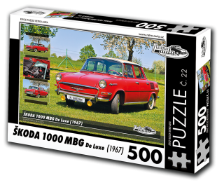 Puzzle č. 22 - ŠKODA 1000 MBG De Luxe (1967) 500 dílků