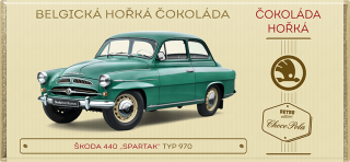 Škoda 440 Spartak, typ 970 - hořká čokoláda 100 g