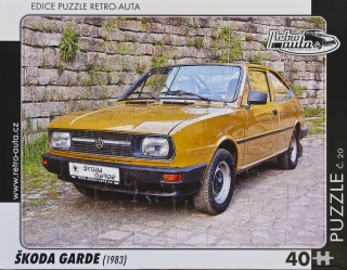 Puzzle č. 20 - ŠKODA GARDE (1983) 40 dílků