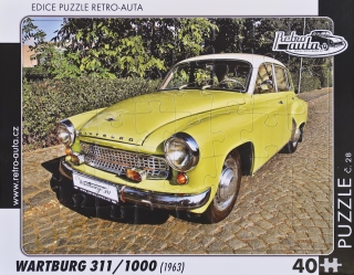 Puzzle č. 28 - WARTBURG 311/1000 (1963) 40 dílků