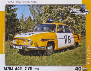 Puzzle č. 47 - TATRA 603 - 2 VB (1975) 40 dílků