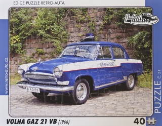 Puzzle č. 51 - VOLHA GAZ 21 VB (1966) 40 dílků