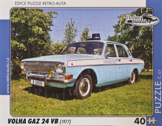 Puzzle č. 57 - VOLHA GAZ 24 VB (1977) 40 dílků